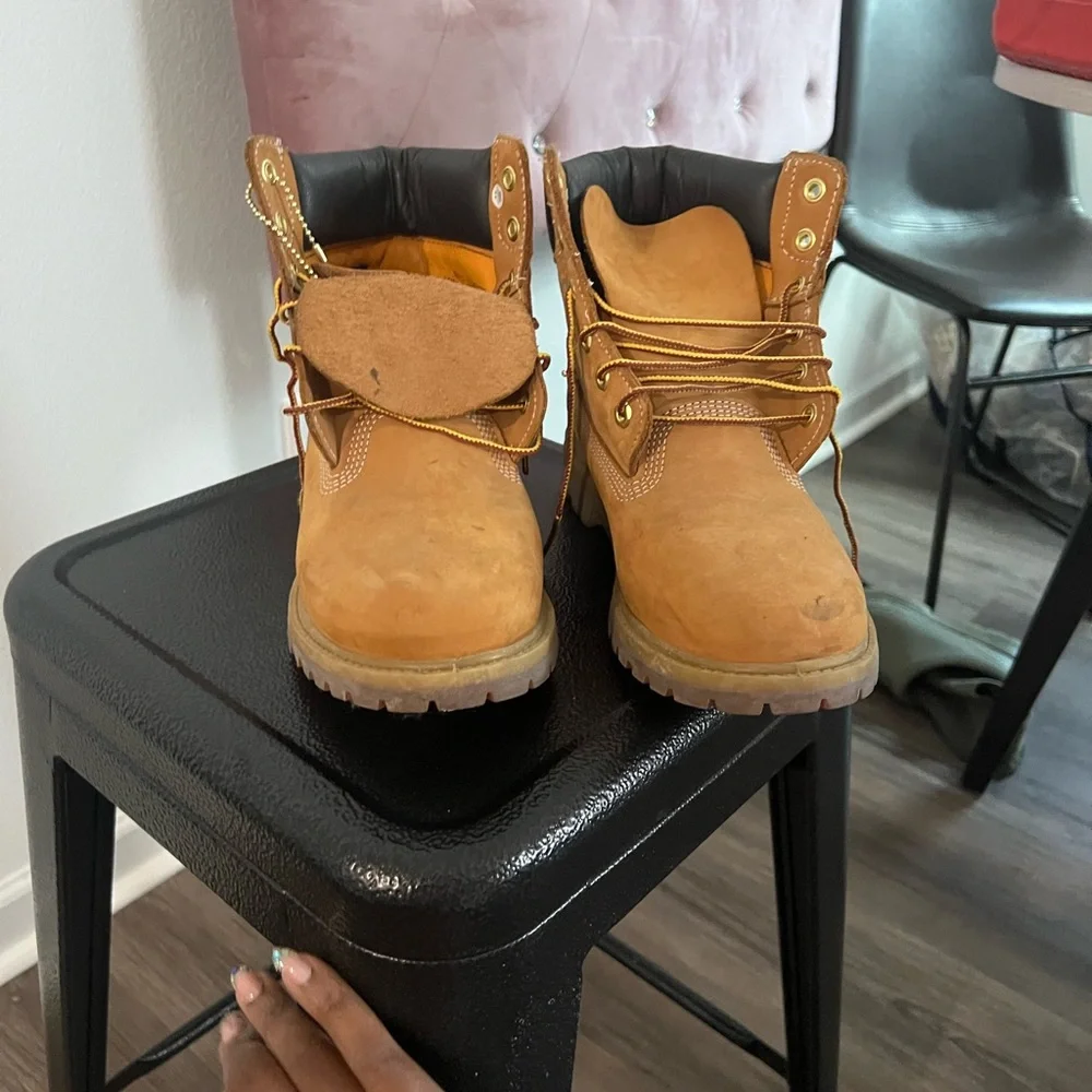 Timberland Men's Wheat Nubuck Lace-Up Work Boots